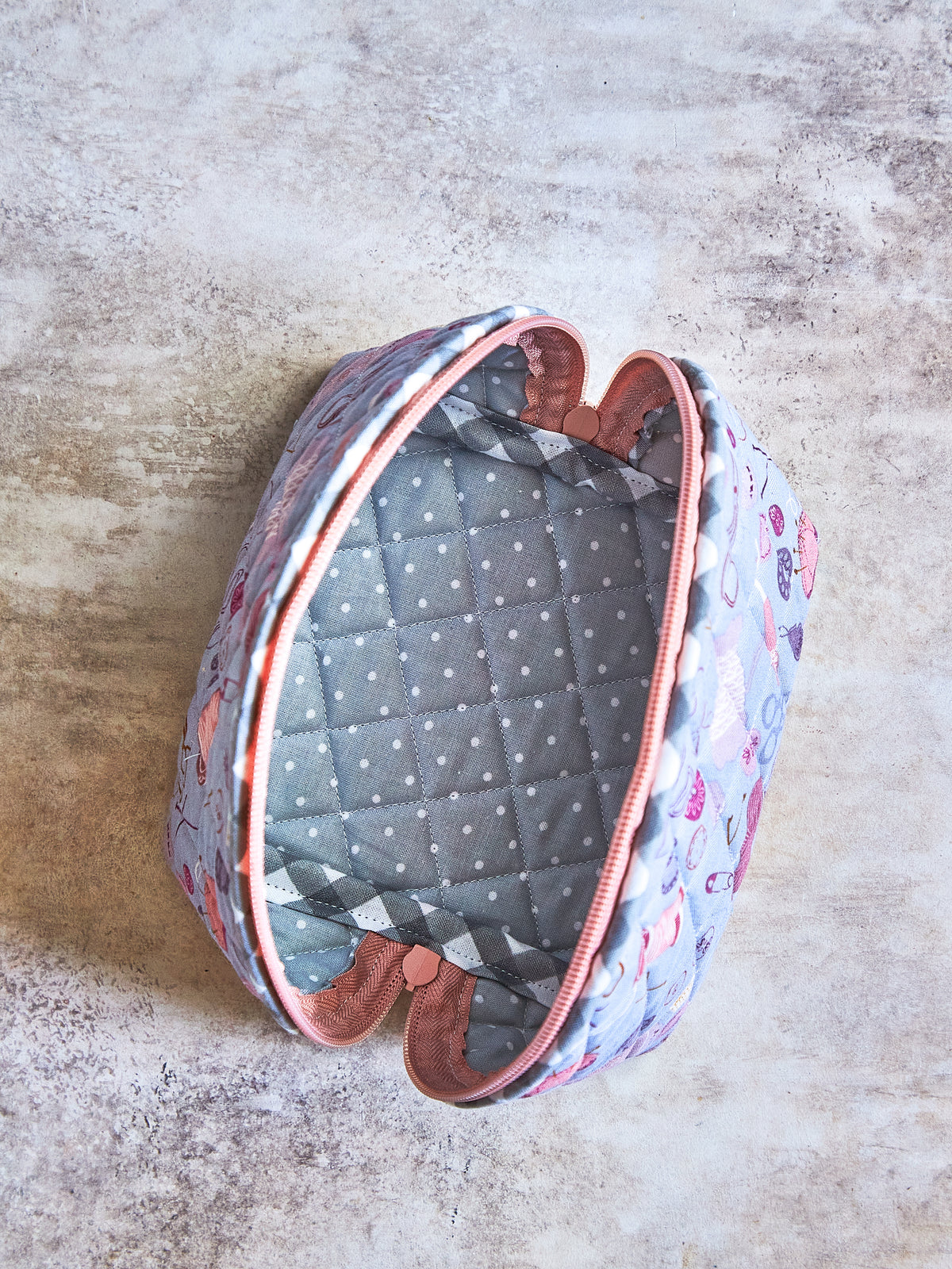 Medium Dumpling Zippered Pouch | Mini Makeup Bag | Earbud & Lip Balm Case | Sewing Essentials