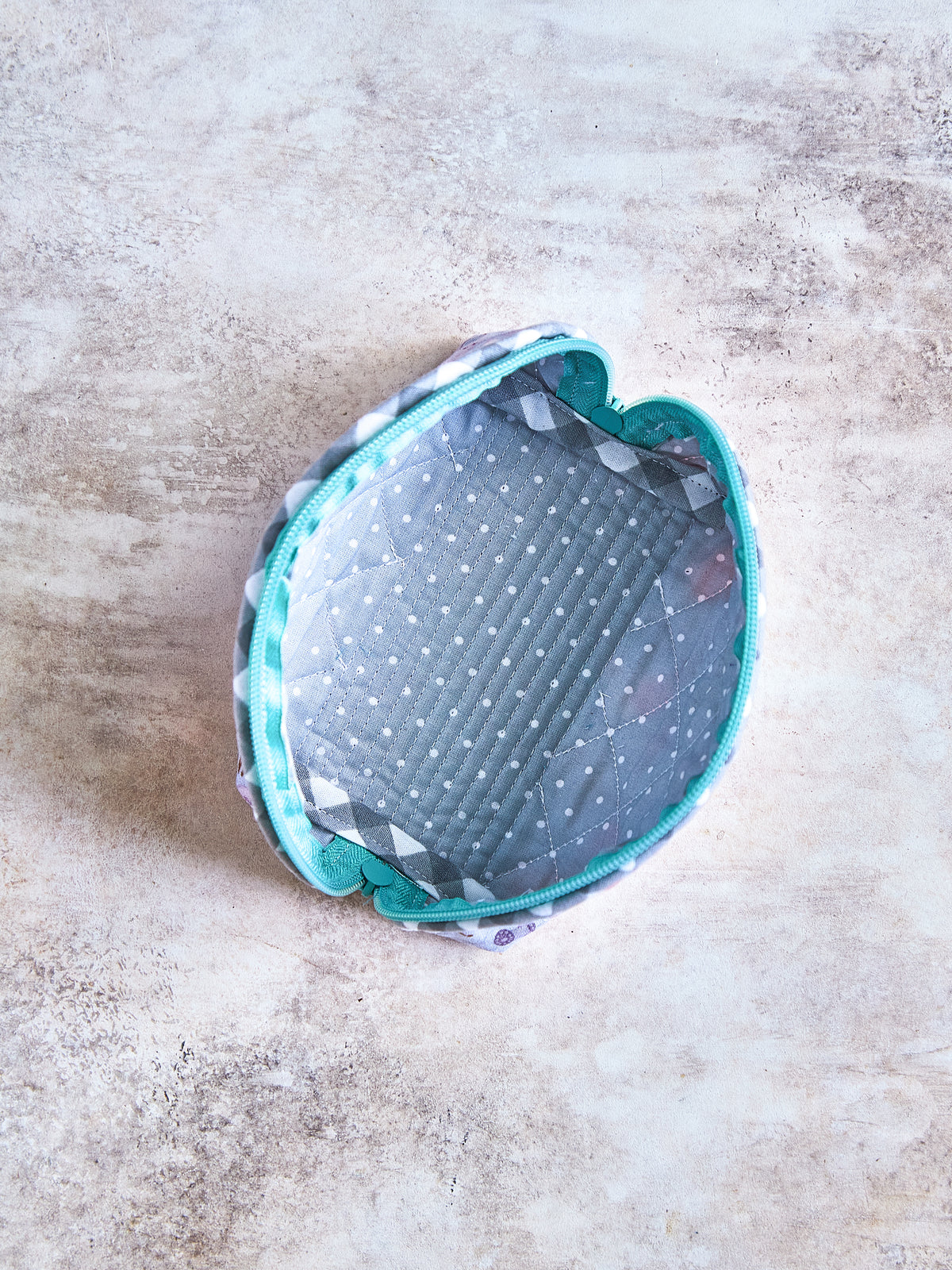 Small Dumpling Zippered Pouch | Mini Makeup Bag | Earbud & Lip Balm Case | Sewing Essentials
