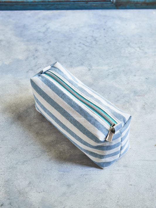 The Everything Bag! Quilted Cotton Boxed Pouch – Makeup / Nails/ Projects/ Toiletries / Tech Cord Organizer
