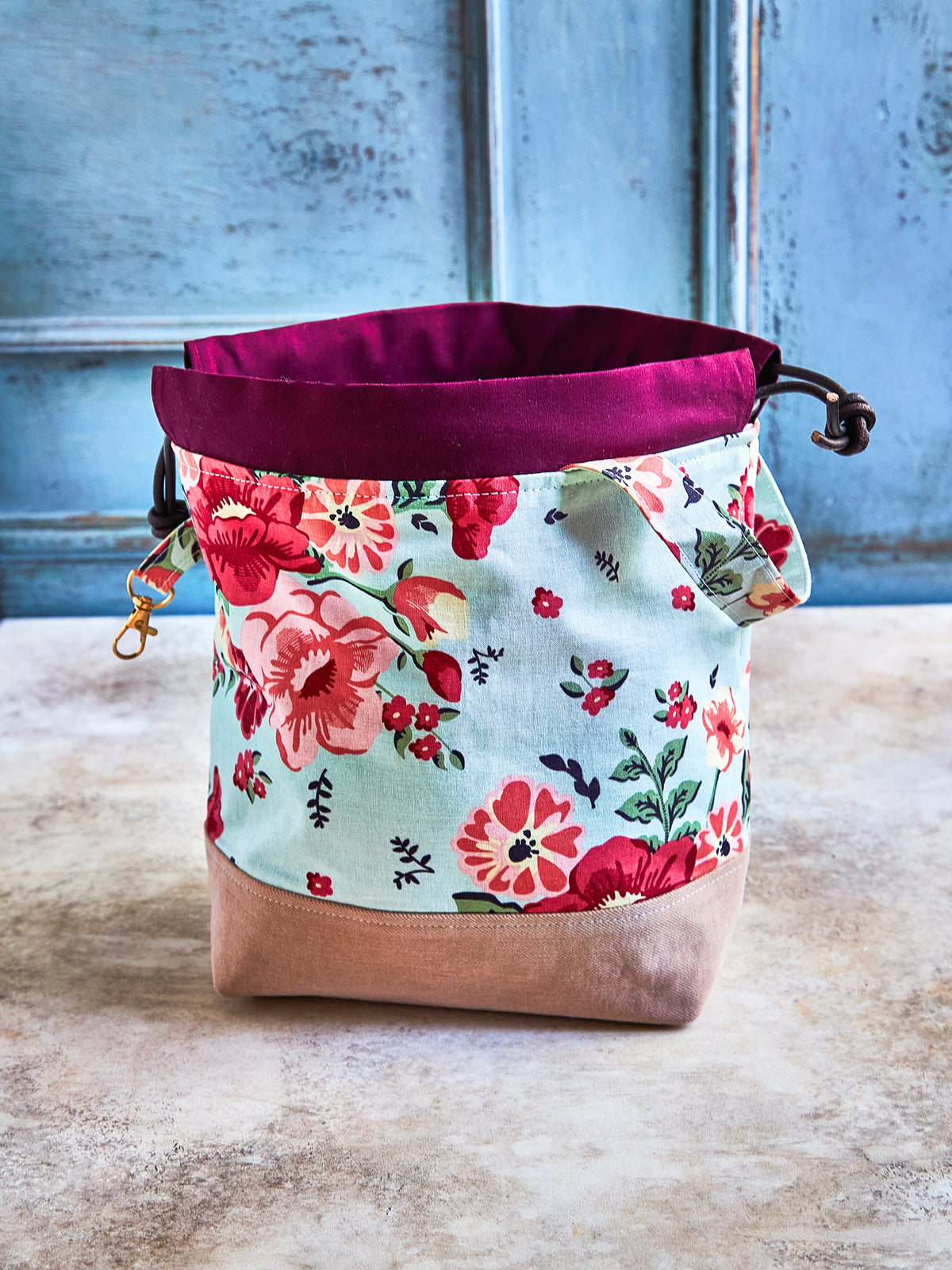 Handmade Drawstring Project Bag | Knitting & Crochet Tote | Yarn Storage Bag | Gift for Makers