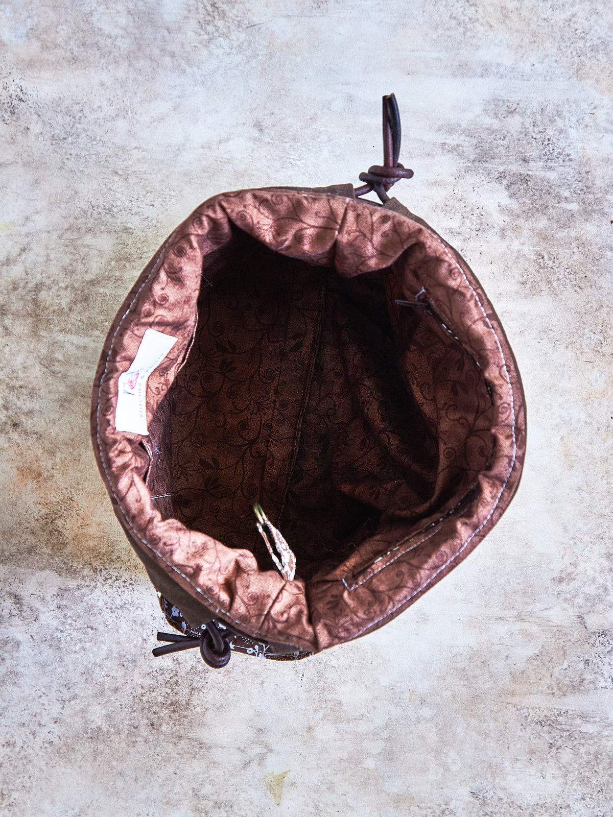 Handmade Drawstring Project Bag | Knitting & Crochet Tote | Yarn Storage Bag | Gift for Makers