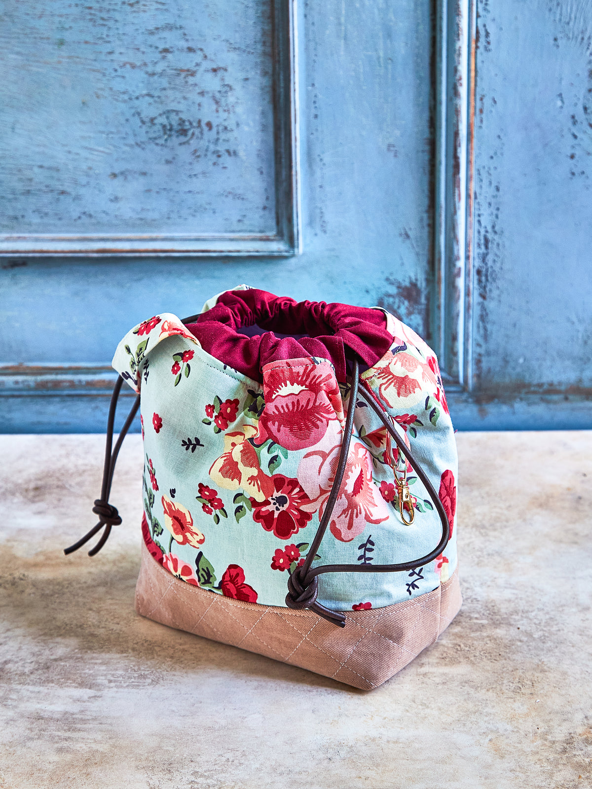 Handmade Drawstring Project Bag | Knitting & Crochet Tote | Yarn Storage Bag | Gift for Makers