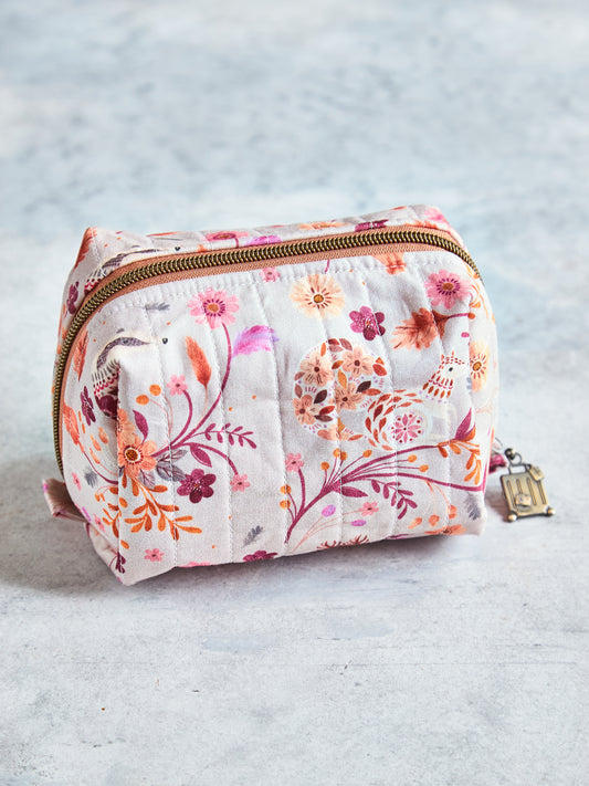 Medium Toiletry Bag with Interior Pockets | Travel Organizer | Makeup & Toiletries Storage | Handmade Cosmetic Bag